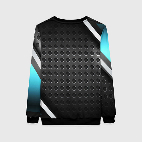 Женский свитшот Россия герб карбон / 3D-Черный – фото 2