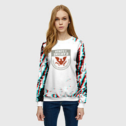 Свитшот женский State of decay краски, цвет: 3D-белый — фото 2