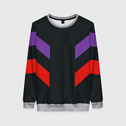 Свитшот женский Ретро текстура 90-х спортивная, цвет: 3D-меланж