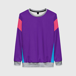 Свитшот женский Стиль 90-х геометрия спортивная, цвет: 3D-меланж