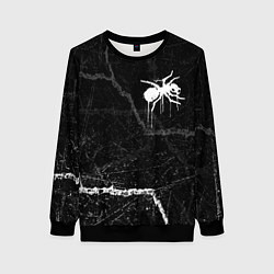 Свитшот женский The prodigy - трещины, цвет: 3D-черный