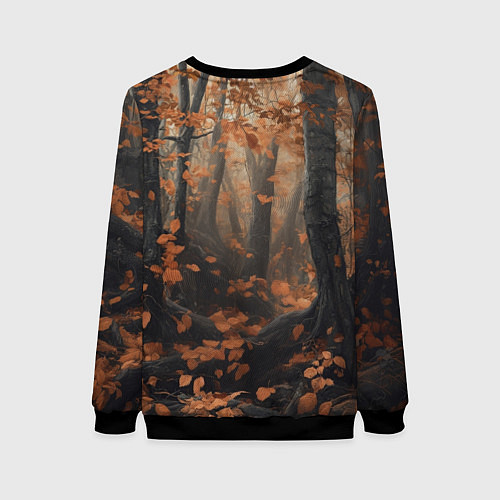 Женский свитшот Пепельный лис / 3D-Черный – фото 2