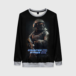 Свитшот женский CS counter terrorist, цвет: 3D-меланж