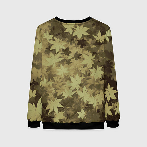 Женский свитшот Хищник в шарфе / 3D-Черный – фото 2