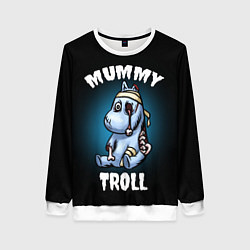 Свитшот женский Mummy troll, цвет: 3D-белый