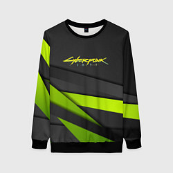 Свитшот женский Cyberpunk 2077 stripes line, цвет: 3D-черный