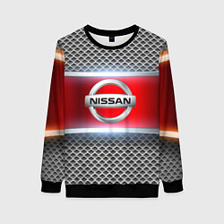 Женский свитшот Nissan авто текстура