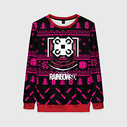 Женский свитшот Rainbow six winter pink