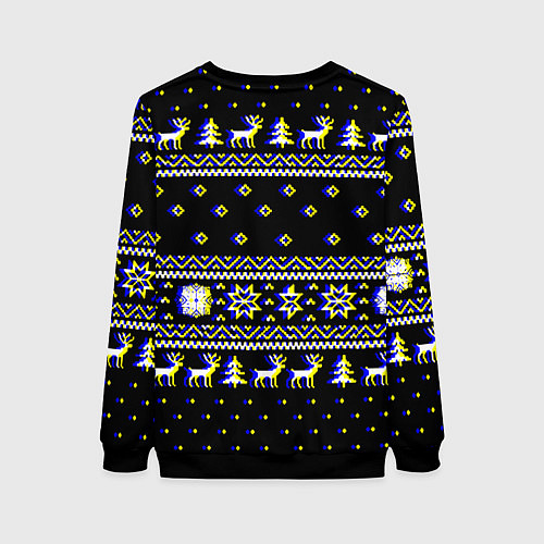 Женский свитшот The Elder Scrolls зимний свитер / 3D-Черный – фото 2