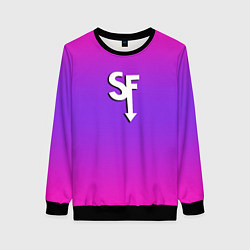 Женский свитшот Sally Face neon gradient