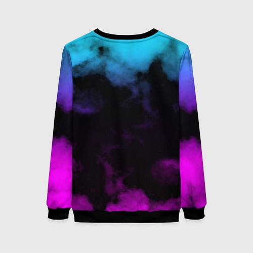 Женский свитшот Градиент - дым / 3D-Черный – фото 2