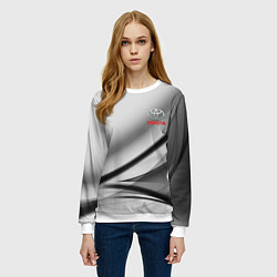 Свитшот женский Toyota texrure grey, цвет: 3D-белый — фото 2