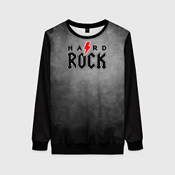 Женский свитшот Hard rock on dark grey
