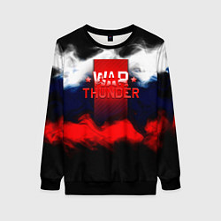 Свитшот женский Wartunder Russia краски, цвет: 3D-черный