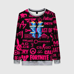 Женский свитшот Starcraft logo game