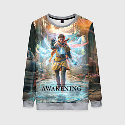 Свитшот женский Чародейка Unknown 9 awakening, цвет: 3D-меланж