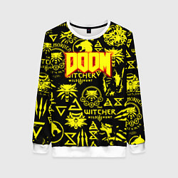 Женский свитшот Doom x Witcher
