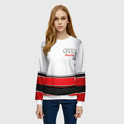 Свитшот женский AUDI auto car, цвет: 3D-белый — фото 2