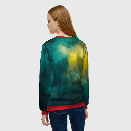 Женский свитшот Stalker 2 скелет в форме / 3D-Красный – фото 4