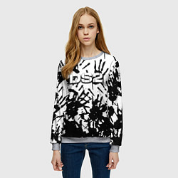 Свитшот женский Death stranding 2, цвет: 3D-меланж — фото 2