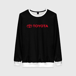 Женский свитшот Toyota red logo auto