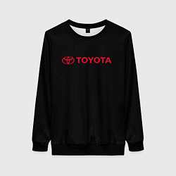 Женский свитшот Toyota red logo auto