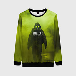 Свитшот женский Stalker кислотный туман, цвет: 3D-черный