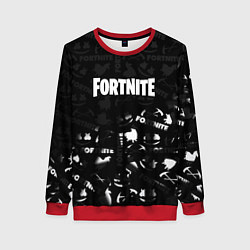 Женский свитшот Fortnite pattern black