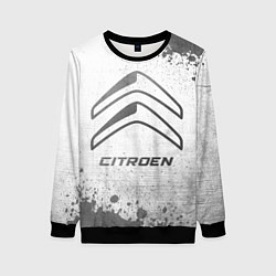 Свитшот женский Citroen - white gradient, цвет: 3D-черный