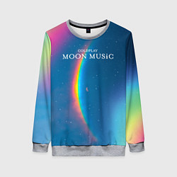 Свитшот женский Moon music Coldplay, цвет: 3D-меланж