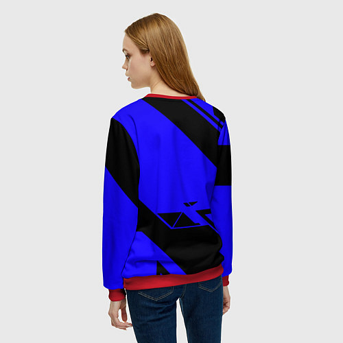 Женский свитшот Анархия геометрия / 3D-Красный – фото 4