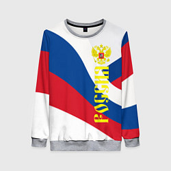 Женский свитшот Флаг России, паттерн