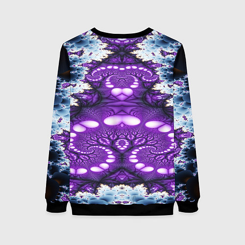 Женский свитшот Абстрактная иллюзия текстура / 3D-Черный – фото 2