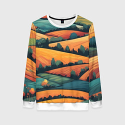 Женский свитшот Поля луга