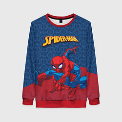 Свитшот женский Прыжок Человека-паука, цвет: 3D-красный