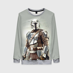 Свитшот женский The Mandalorian - Din Djarin, цвет: 3D-меланж