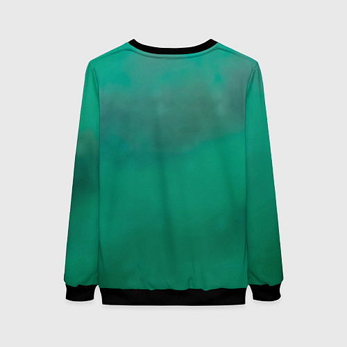 Женский свитшот Факультет Слизерин / 3D-Черный – фото 2