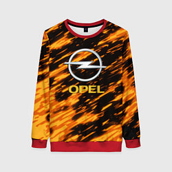 Женский свитшот Opel штрихи огненные