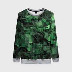 Свитшот женский Высокотехнологичный камуфляж, цвет: 3D-меланж