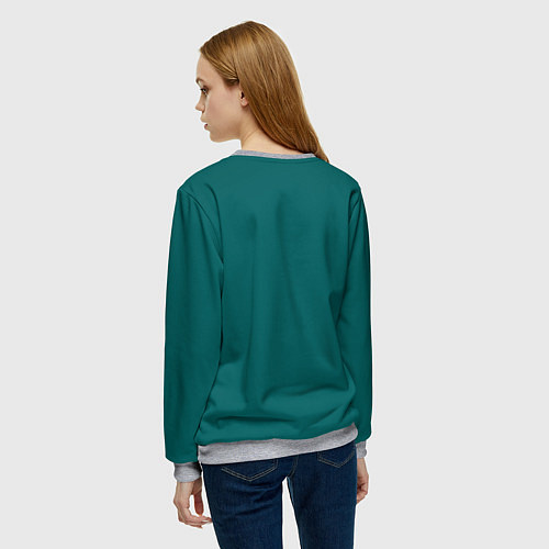 Женский свитшот Игрок 149 - Игра в кальмара / 3D-Меланж – фото 4