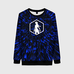 Свитшот женский Tomb Raider blue energy, цвет: 3D-черный