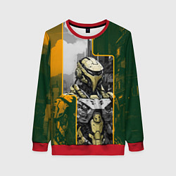 Женский свитшот Футуристичный боевой андроид