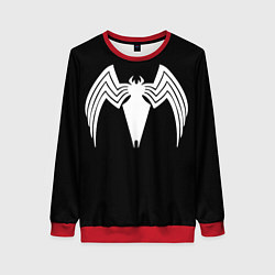 Свитшот женский Venom - spider logo, цвет: 3D-красный