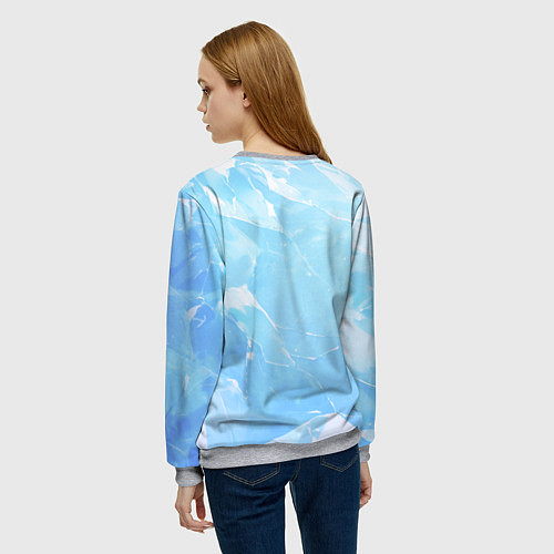 Женский свитшот Эмилия Re:Zero / 3D-Меланж – фото 4