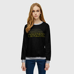 Свитшот женский Star Wars - вступительные титры, цвет: 3D-меланж — фото 2