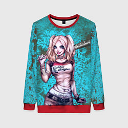 Свитшот женский Harley Quinn, цвет: 3D-красный