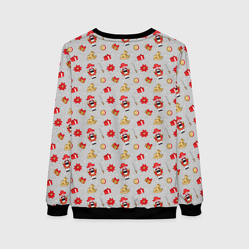 Женский свитшот Щелкунчик и игрушки / 3D-Черный – фото 2
