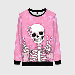 Женский свитшот Скелет-милашка