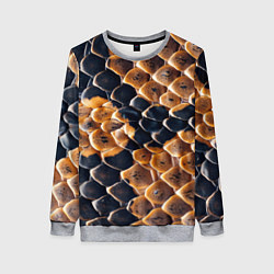 Свитшот женский Змеиный талисман, цвет: 3D-меланж