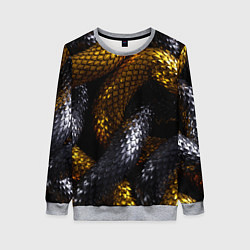 Свитшот женский Звенья одной цепи, цвет: 3D-меланж